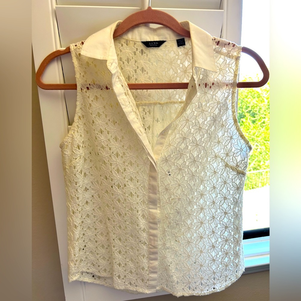 Lacy white Jack Wills Top
